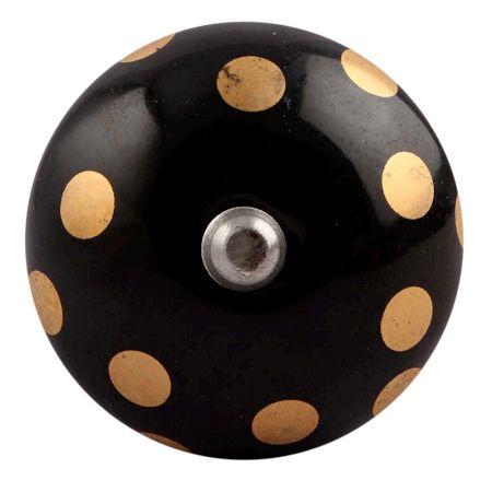 Golden Dot Ceramic Wine Stopper (Pack Of One Piece)